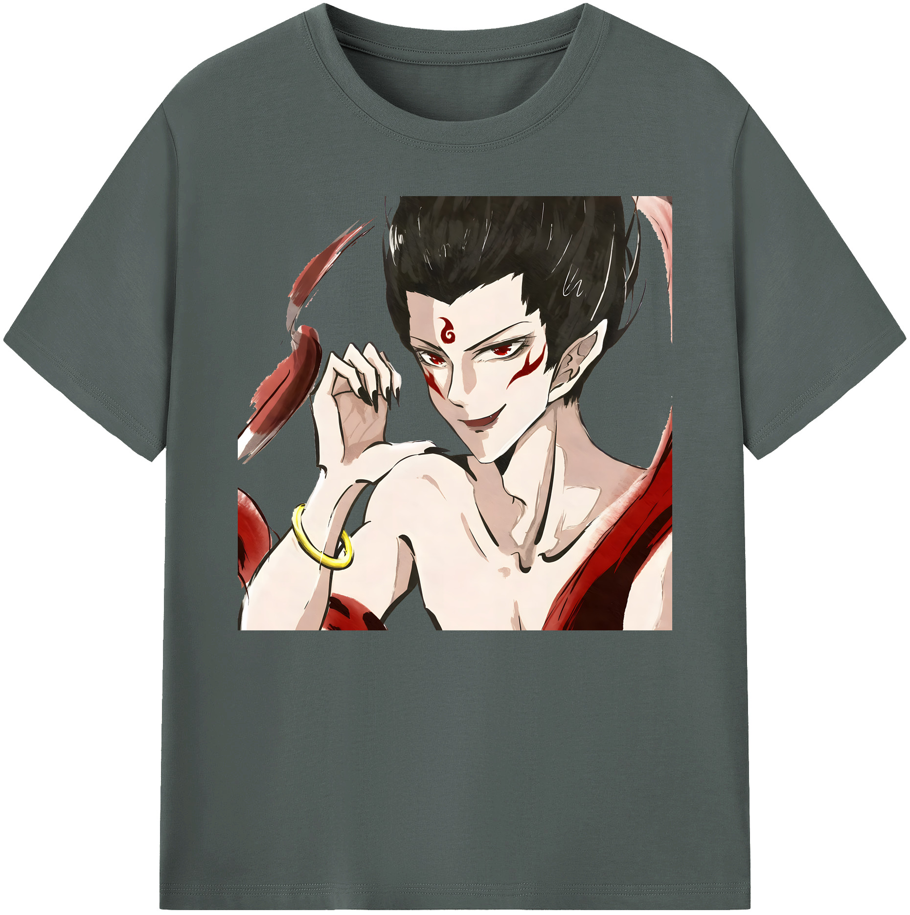 （画像用） Ne Zha 2 ナタ 魔童の大暴れ 綿100％ メンズ半袖Tシャツ｜肌触りやわらか＆通気性